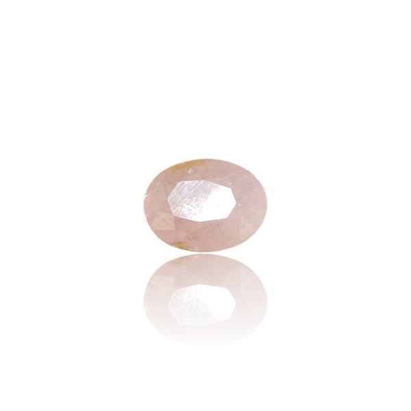 Natural pink sapphire silver gemstone 3.22ct — lab certified Click Gems
