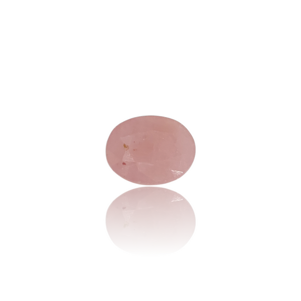Natural pink sapphire silver gemstone 4.05ct — lab certified Click Gems