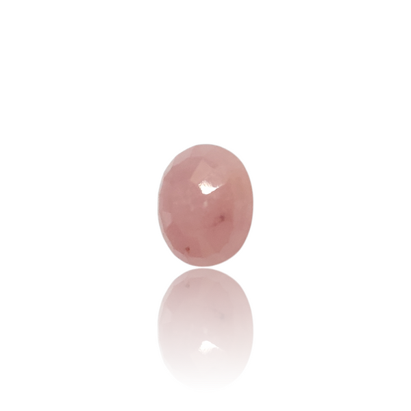 Natural Pink Sapphire 4.05Ct — side view, lab certified natural pink sapphire