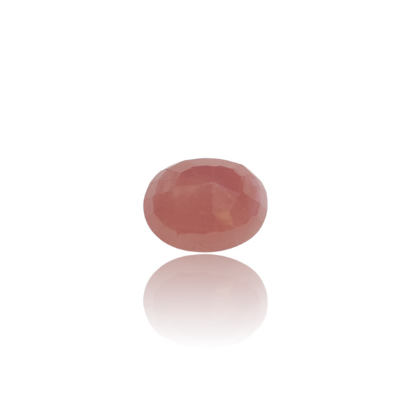 Natural Pink Sapphire 6.54Ct — side view, lab certified natural pink sapphire