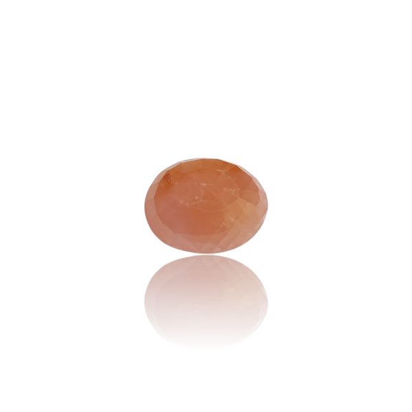 Natural Pink Sapphire 6.01Ct — side view, lab certified natural pink sapphire