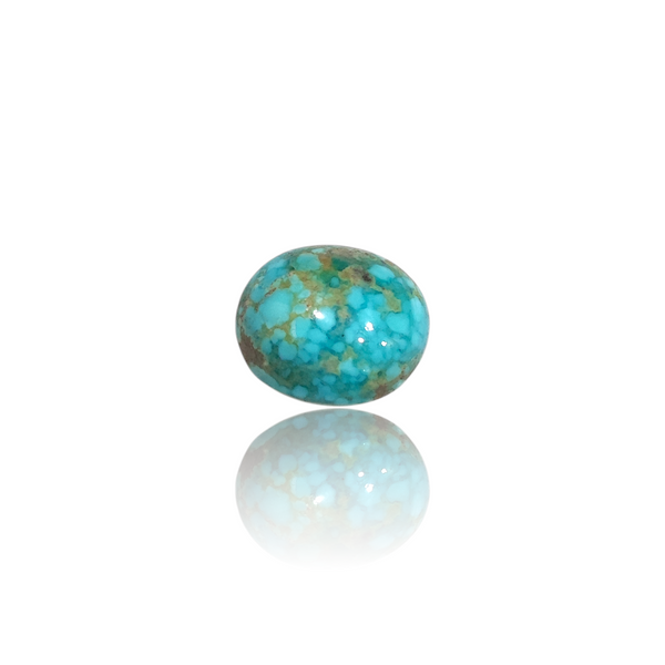 Natural Irani firoza turquoise silver gemstone 5.17ct — lab certified Click Gems