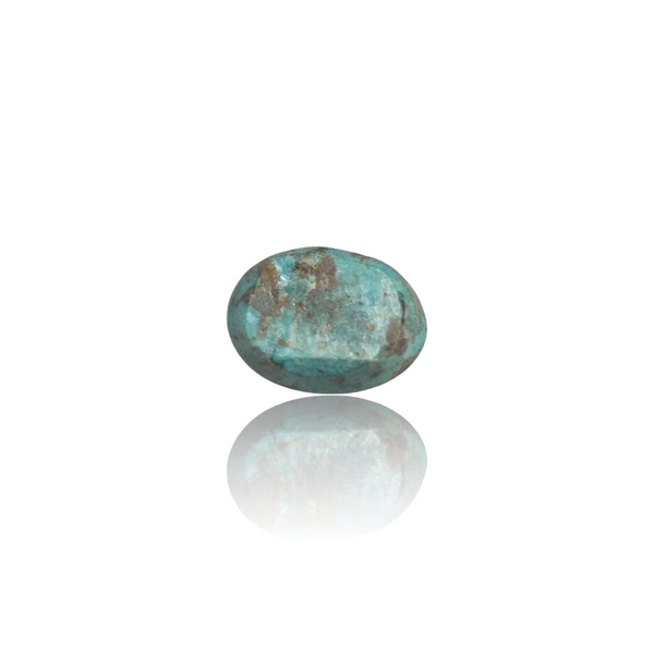 Natural Irani Fairoos 5.93Ct — side view, lab certified natural Irani firoza turquoise