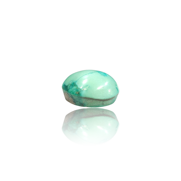 Natural Irani Fairoos 12.58Ct — close up detail, authentic Irani firoza turquoise silver gemstone