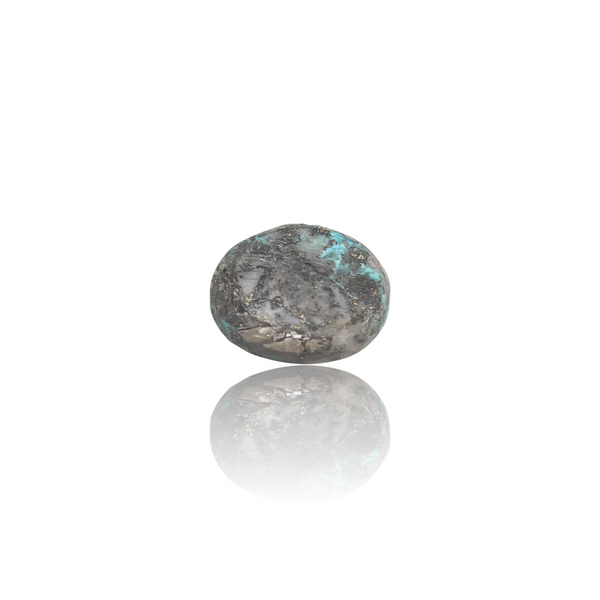 Natural Irani Fairoos 25.87Ct — side view, lab certified natural Irani firoza turquoise