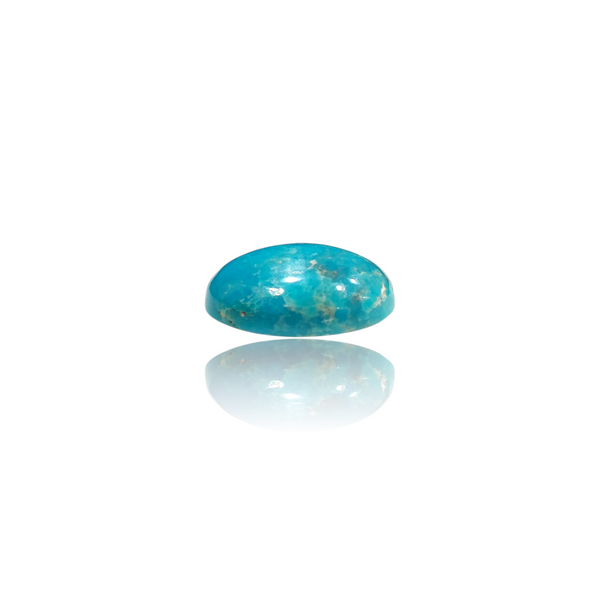 Natural American Fairoos 9.48Ct — close up detail, authentic American firoza turquoise silver gemstone