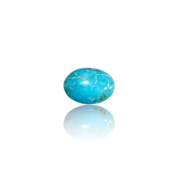 Natural American Fairoos 9.87Ct — side view, lab certified natural American firoza turquoise