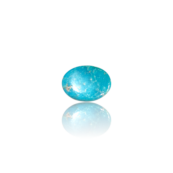 Natural American Fairoos 12.45Ct — side view, lab certified natural American firoza turquoise