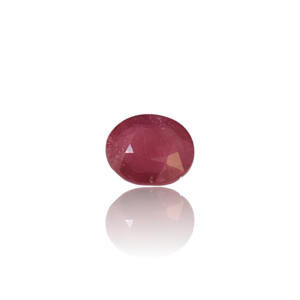 Natural natural ruby manik silver gemstone 5.82ct — lab certified Click Gems