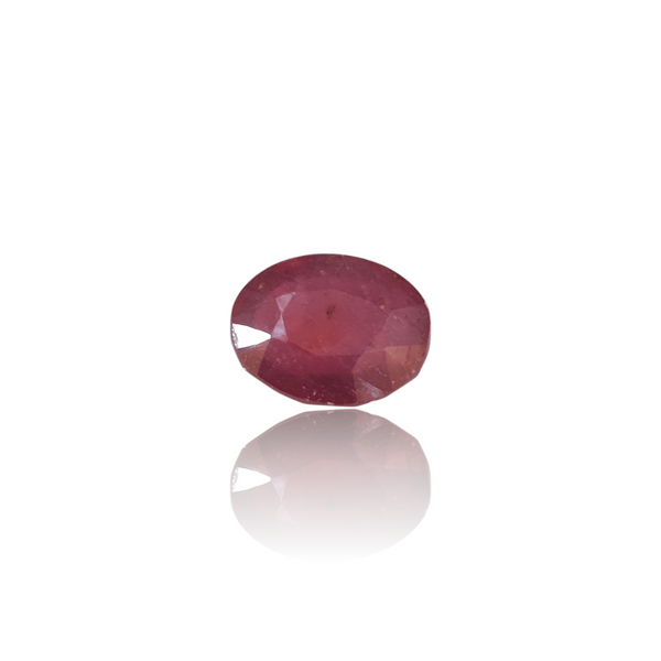 Natural natural ruby manik silver gemstone 10.82ct — lab certified Click Gems
