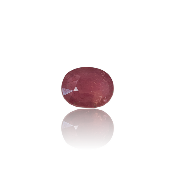 Natural natural ruby manik silver gemstone 10.86ct — lab certified Click Gems