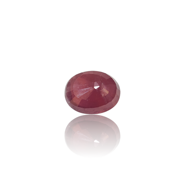 Natural Ruby 11.81Ct — side view, lab certified natural natural ruby manik