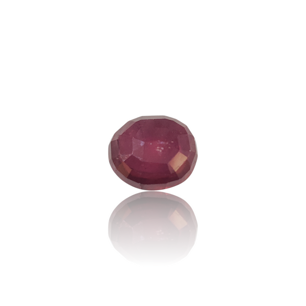 Natural Ruby 12.34Ct — side view, lab certified natural natural ruby manik