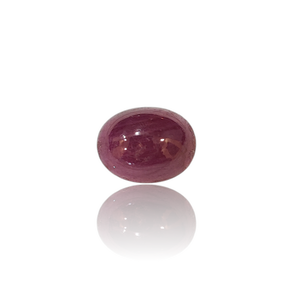Natural Ruby Uncut 2.77Ct — side view, lab certified natural natural ruby manik
