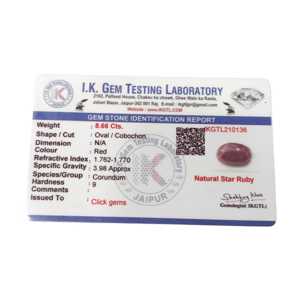 Natural Ruby Uncut 8.66Ct — natural natural ruby manik gemstone view 5