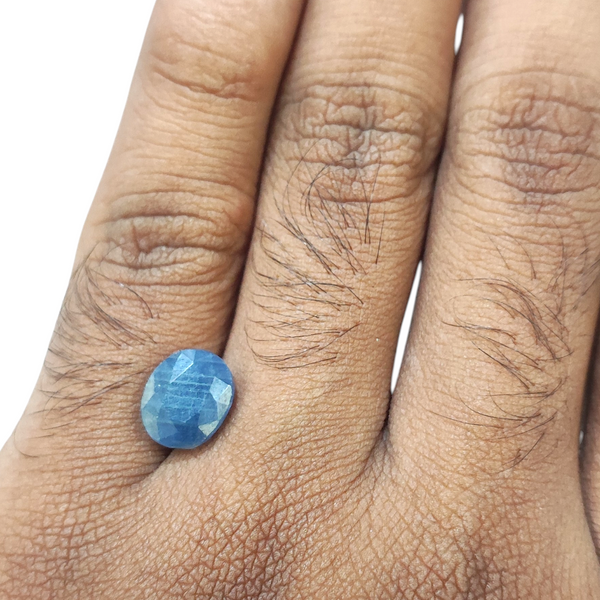 Natural Blue Sapphire 4.68Ct — natural blue sapphire neelam gemstone view 4