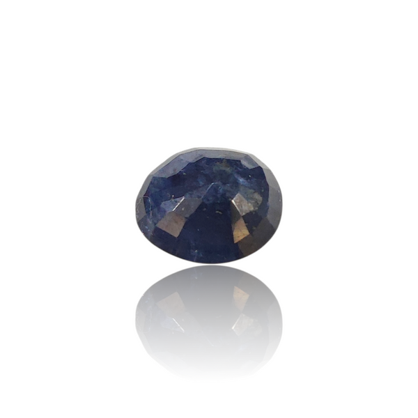 Natural Blue Sapphire 4.72Ct — side view, lab certified natural blue sapphire neelam