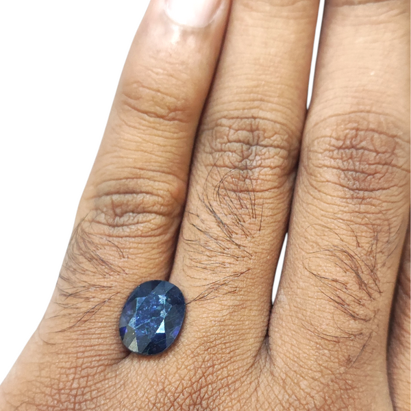 Natural Blue Sapphire 5.00Ct — natural blue sapphire neelam gemstone view 4