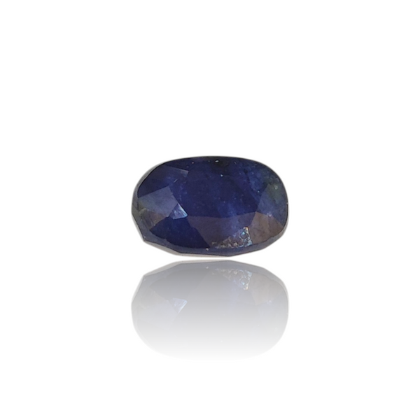 Natural blue sapphire neelam silver gemstone 5.00ct — lab certified Click Gems