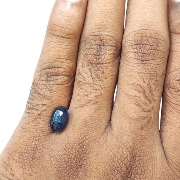 Natural Blue Sapphire 5.00Ct — natural blue sapphire neelam gemstone view 4