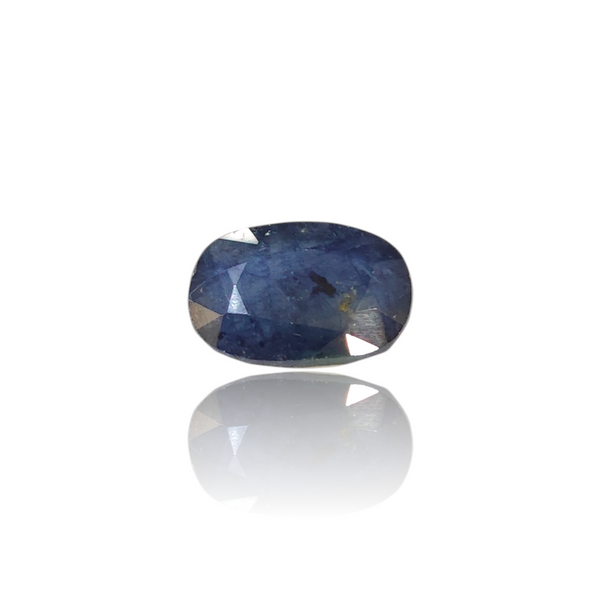 Natural blue sapphire neelam silver gemstone 9.38ct — lab certified Click Gems