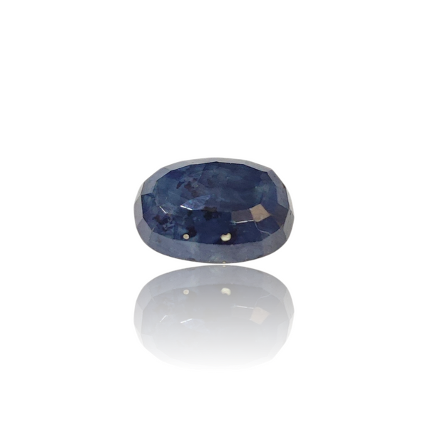 Natural Blue Sapphire 9.38Ct — side view, lab certified natural blue sapphire neelam