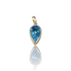 Natural blue topaz silver pendant 9.26ct — lab certified Click Gems
