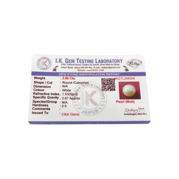 Natural Pearl Moti 2.86Ct