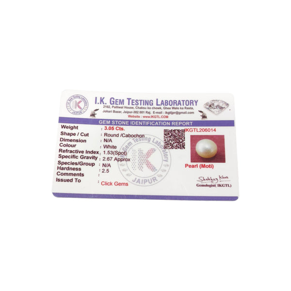Natural Pearl Moti 3.05Ct