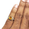 Natural Citrine Silver Ring 1.95 Ct