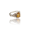 Natural Citrine Silver Ring 1.84 Ct