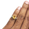 Natural Citrine Silver Ring 1.76 Ct