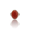 Natural Carnelian Silver Ring 10.48 Ct