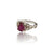 Natural Ruby Silver Ring 2.56 Ct