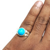 Natural Irani Fairoos Silver Ring 6.45 Ct