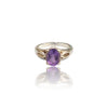 Natural Amethyst Ladies Silver Ring 1.30 Ct