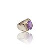 Natural Amethyst Thailand Model Silver Ring 7.85 Ct