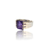 Natural Amethyst Silver Ring 7.05 Ct