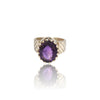 Natural Amethyst Silver Ring 9.54 Ct