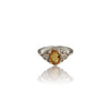 Natural Citrine Ladiessilver Ring 84 Ct
