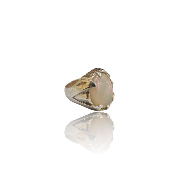 Natural Opal Silver Ring 7.10 Ct