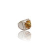 Natural Citrine Thailand Silver Ring 6.40 Ct