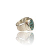 Natural Irani Fairoos Silver Ring 9.52 Ct
