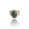 Natural Irani Fairoos Silver Ring 9.52 Ct