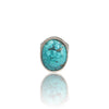 Natural Irani Fairoos Silver Ring 23.72 Ct