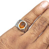 Natural Citrine Silver Ring 5.20 Ct
