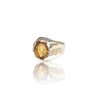 Natural Citrine Silver Ring 5.18 Ct