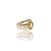 Natural Citrine Silver Ring 5.18 Ct