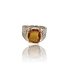 Natural Citrine Silver Ring 3.65 Ct