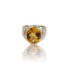 Natural Citrine Silver Ring 3.83 Ct